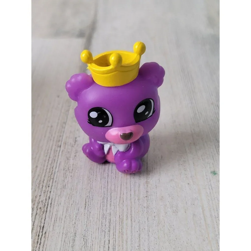 Purple‎ teddy bear bath toy Crown Princess Royal toy figure